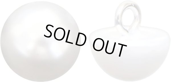 画像1: パールボタン足つき パール ボタン ホワイト 20個入り【10mm】ボタンマート B-002 (1)