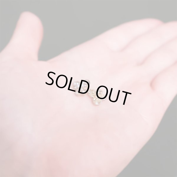 画像6: 【飾りボタン 蝶 ゴールド】パール×ラインストーン ビジューボタン 飾り ボタン 縫製ボタン 袖口ボタン 金 蝶型 バタフライ5個入り【11.5mm】ボタンマート B-016 (6)