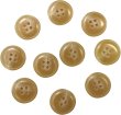 画像1: 水牛調ボタン【ベージュ】スーツ コート ジャケット ブレザー 四つ穴 フロント 袖口 10個入り【18mm】ボタンマート B-049 (1)