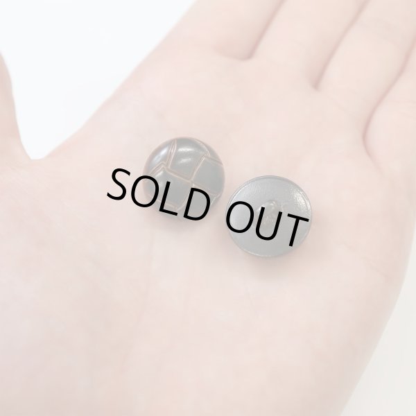 画像6: 革調ボタン レザー調 【ブラック】 スーツ コート ジャケット ブレザー フロント 袖口 8個入り 【18mm】 ボタンマート B-056 (6)