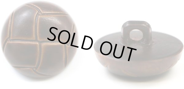 画像1: 革調ボタン レザー調 【ブラウン】 スーツ コート ジャケット ブレザー フロント 袖口 8個入り 【18mm】 ボタンマート B-060 (1)