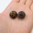 画像6: 革調ボタン レザー調 【ブラウン】 スーツ コート ジャケット ブレザー フロント 袖口 8個入り 【18mm】 ボタンマート B-060 (6)
