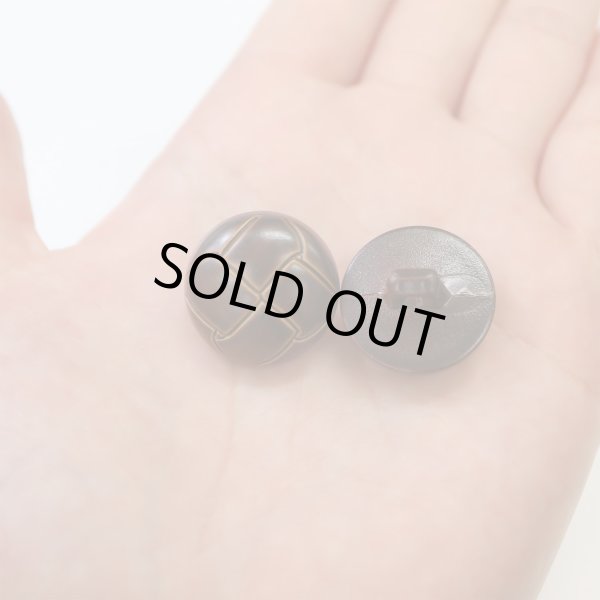 画像6: 革調ボタン レザー調 【ブラウン】 スーツ コート ジャケット ブレザー フロント 袖口 8個入り 【21mm】 ボタンマート B-061 (6)
