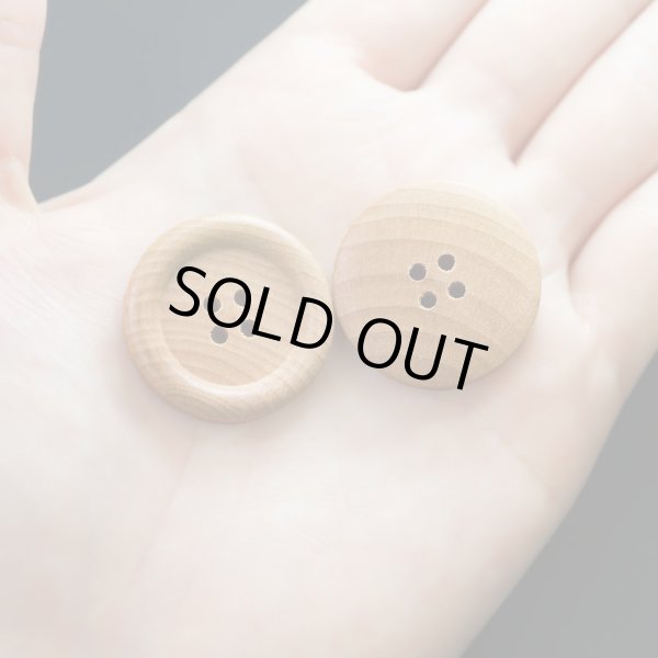 画像6: ウッドボタン 四つ穴ボタン ナチュラル シャツボタン ウッド ボタン ブラウン 木目 木製 6個入り【28mm】ボタンマート B-084 (6)