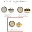 画像3: オーロラ 飾りボタン 【ライトゴールド】 金 白 ボタン 金属 メタル 樹脂 メタルボタン 手芸 10個入り 【12mm】 きらきらぷんぷん丸 B-1006 (3)