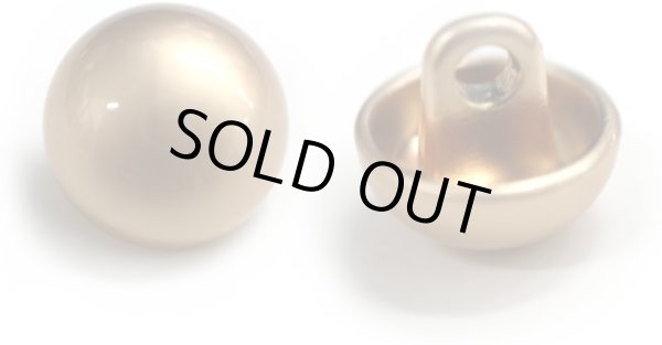 画像1: メタルボタン 【ゴールド】 金 ビジュー ブロンズ風 ドーム型 飾り 縫製 袖口 20個入り 【10mm】 ボタンマート B-105 (1)