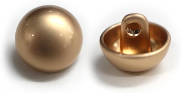 画像1: メタルボタン 【ゴールド】 金 ビジュー ブロンズ風 ドーム型 飾り 縫製 袖口 20個入り 【11.5mm】 ボタンマート B-106 (1)