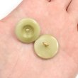 画像5: ナットボタン 足つきボタン 【ペールグリーン】 緑 メタル ゴールド 足つき ウッド ボタン 飾りボタン 5個入り 【20mm】 きらきらぷんぷん丸 B-1062 (5)
