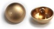 画像1: メタルボタン 【ゴールド】 金 ビジュー ブロンズ風 ドーム型 飾り 縫製 袖口 10個入り 【18mm】 ボタンマート B-109 (1)