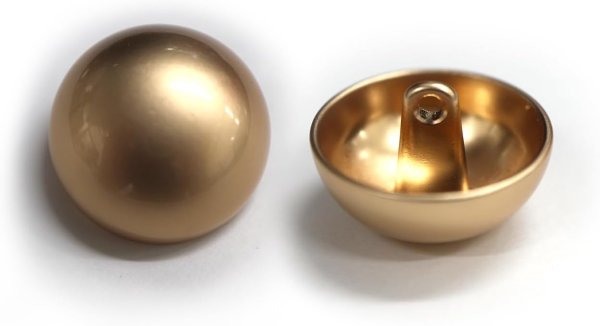 画像1: メタルボタン 【ゴールド】 金 ビジュー ブロンズ風 ドーム型 飾り 縫製 袖口 10個入り 【20mm】 ボタンマート B-110 (1)