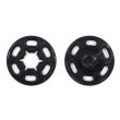 画像1: スナップボタン 【ブラック】 黒 ボタン 樹脂製 縫い付けタイプ 打ち具不要 10組入り 【18mm】 きらきらぷんぷん丸 B-1100 (1)