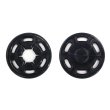 画像1: スナップボタン 【ブラック】 黒 ボタン 樹脂製 縫い付けタイプ 打ち具不要 10組入り 【21mm】 きらきらぷんぷん丸 B-1101 (1)
