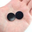 画像6: ナットボタン 四つ穴ボタン 【ブラック】 黒 フチ無し フラット スーツボタン ベーシック ウッド ボタン 10個入り 【20mm】 きらきらぷんぷん丸 B-1117 (6)