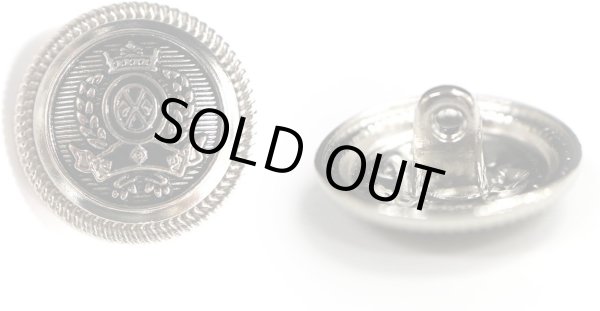 画像1: ブレザーボタン シルバー 銀 スーツボタン スーツ ジャケット ブレザー フロントボタン メタルボタン 袖口 ボタン 10個入り 【20mm】 ボタンマート B-112 (1)