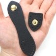画像5: スナップボタン PUレザー付き 【ブラック】 黒 ゴールド 金 スナップ ボタン 縫い付けタイプ 打ち具不要 ハンドメイド 手芸 1組入り きらきらぷんぷん丸 B-1132 (5)