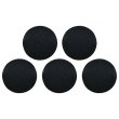 画像1: サテンボタン 【ブラック】 黒 くるみボタン ボタン 飾りボタン つつみボタン 5個入り 【15mm】 きらきらぷんぷん丸 B-1139 (1)