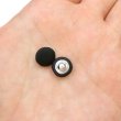画像6: 綿ボタン 10mm 【ブラック】 5個入り 黒 コットン くるみボタン ボタン 飾りボタン つつみボタン きらきらぷんぷん丸 B-1140 (6)