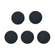 画像1: 綿ボタン 12.5mm 【ブラック】 5個入り 黒 コットン くるみボタン ボタン 飾りボタン つつみボタン きらきらぷんぷん丸 B-1141 (1)