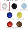 画像3: カラークリアボタン【ホワイト】丸型 裏穴 トンネル 12個入り【10mm】光沢 立体 3D 手芸 きらきらぷんぷん丸 B-1157 (3)