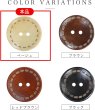 画像4: ウッドボタン 二つ穴 点線模様【ベージュ】ナチュラル 皿型 8個入り【25mm】木製 手芸 おしゃれ 可愛い きらきらぷんぷん丸 B-1177 (4)