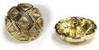 画像1: メタルボタン 網目模様 ゴールド 金 スーツ 8個入り【18mm】 コート ジャケット ブレザー フロント 袖口 きらきらぷんぷん丸 B-119 (1)