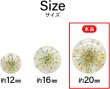 画像3: 足つきボタン ドライフラワー【アイボリー】6個入り 白 花【20mm】手芸 樹脂製 可愛い おしゃれ きらきらぷんぷん丸 B-1199 (3)