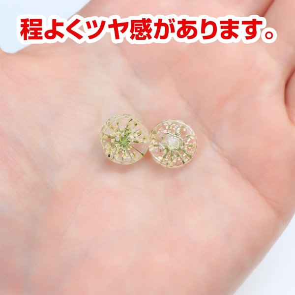 画像5: 足つきボタン ドライフラワー【アイボリー】8個入り 白 花【12mm】手芸 樹脂製 可愛い おしゃれ きらきらぷんぷん丸 B-1205 (5)