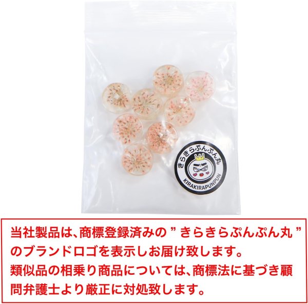 画像7: 足つきボタン ドライフラワー【ピンク】8個入り 花【12mm】手芸 樹脂製 可愛い おしゃれ きらきらぷんぷん丸 B-1206 (7)