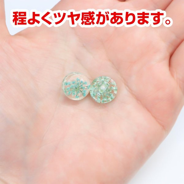 画像5: 足つきボタン ドライフラワー【グリーン】8個入り 緑 花【12mm】手芸 樹脂製 可愛い おしゃれ きらきらぷんぷん丸 B-1207 (5)