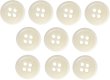 画像1: ナットボタン 四つ穴【アイボリー】10個入り 白 マット カラー シャツ ブラウス 【12mm】手芸 おしゃれ 可愛い きらきらぷんぷん丸 B-1214 (1)