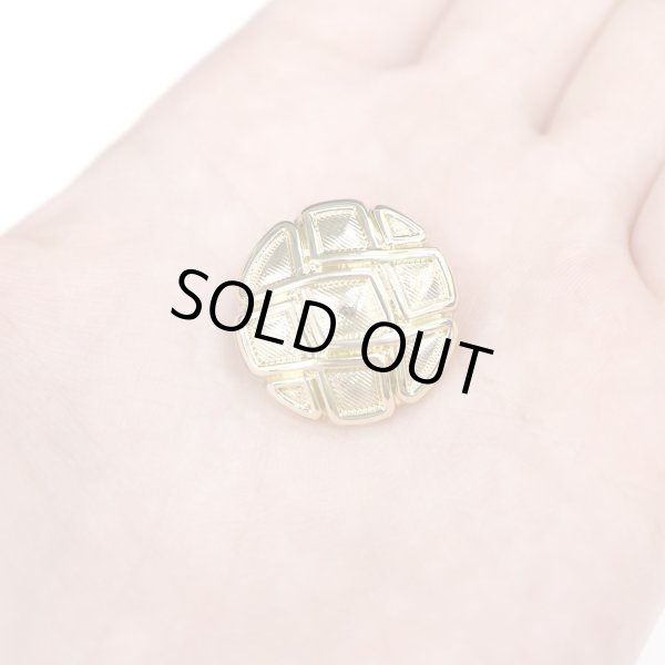 画像6: メタルボタン 網目模様 ゴールド 金 スーツ 6個入り【23mm】 コート ジャケット ブレザー フロント 袖口 きらきらぷんぷん丸 B-121 (6)