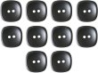 画像1: 二つ穴ボタン 四角 スクエア【ブラック】黒 10個入り マット【16mm】ツヤなし シンプル 樹脂製 手芸 おしゃれ 可愛い きらきらぷんぷん丸 B-1232 (1)
