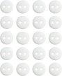 画像1: 二つ穴ボタン【ホワイト】白 シンプル 20個入り【7mm】ツヤあり ベーシック 樹脂製 手芸 おしゃれ きらきらぷんぷん丸 B-1240 (1)