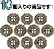 画像4: メタルボタン 四つ穴 シンプル【 アンティークゴールド】金 丸ボタン 金属 手芸 10個入【18mm】きらきらぷんぷん丸 B-1271 (4)