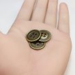 画像5: メタルボタン 四つ穴 シンプル【 アンティークゴールド】金 丸ボタン 金属 手芸 10個入【18mm】きらきらぷんぷん丸 B-1271 (5)