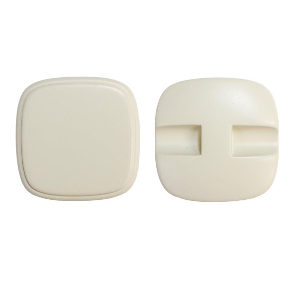 画像1: スクエアボタン 四角【ホワイト】白 ツヤなし 8個入り【21x21mm】シャンクタイプ 裏穴 トンネル シンプル 樹脂製 手芸 かわいい おしゃれ B-1322 (1)