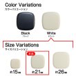 画像3: スクエアボタン 四角【ホワイト】白 ツヤなし 8個入り【21x21mm】シャンクタイプ 裏穴 トンネル シンプル 樹脂製 手芸 かわいい おしゃれ B-1322 (3)