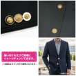 画像6: メタル エンブレム ボタン 【グレージュ】 25mm 6個入り ゴールド 足つき シャンク 装飾 手芸 ハンドメイド きらきらぷんぷん丸 B-1411 (6)
