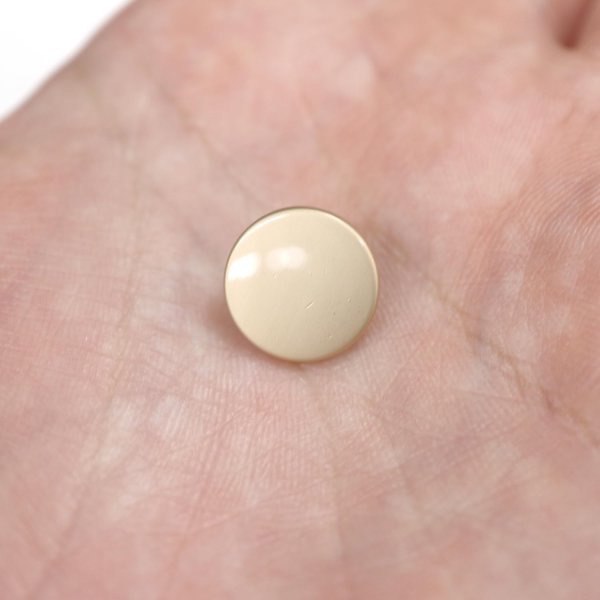 画像6: メタルボタン フラット 【ゴールド ツヤなし】 金 ビジュー 飾り 縫製 袖口 15個入り 【12.5mm】 ボタンマート B-145 (6)