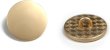 画像1: メタルボタン フラット 【ゴールド ツヤなし】 金 ビジュー 飾り 縫製 袖口 10個入り 【18mm】 ボタンマート B-147 (1)