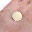 画像6: メタルボタン フラット 【ゴールド ツヤなし】 金 ビジュー 飾り 縫製 袖口 10個入り 【18mm】 ボタンマート B-147 (6)