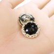 画像5: 装飾ボタン ビジュー風 【ブラックゴールド】 21mm 5個入り 足つき アクリル ハンドメイド 手芸 きらきらぷんぷん丸 B-1498 (5)