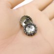 画像5: 装飾ボタン ビジュー風 【アンティークシルバー】 15mm 8個入り 足つき アクリル ハンドメイド 手芸 きらきらぷんぷん丸 B-1499 (5)