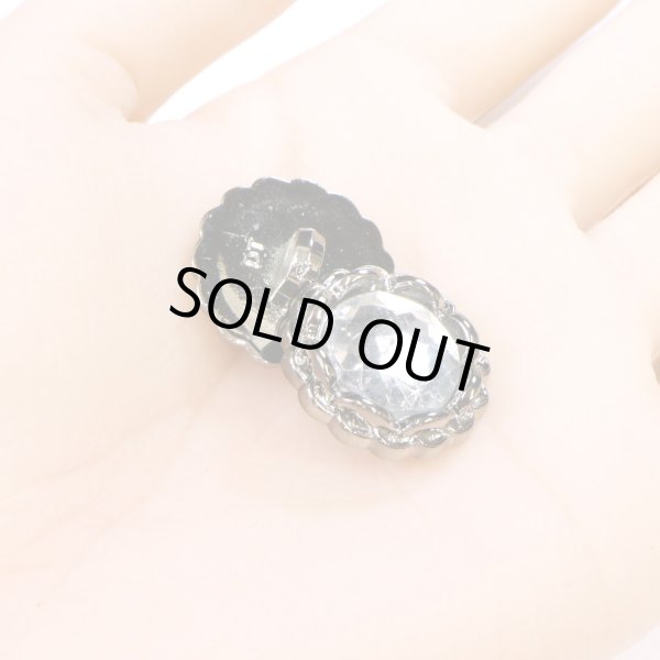 画像5: 装飾ボタン ビジュー風 【アンティークシルバー】 21mm 5個入り 足つき アクリル ハンドメイド 手芸 きらきらぷんぷん丸 B-1501 (5)