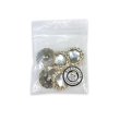 画像7: 装飾ボタン ビジュー風 【ゴールド】 21mm 5個入り 足つき アクリル ハンドメイド 手芸 きらきらぷんぷん丸 B-1507 (7)