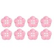 画像1: 四つ穴 フラワーボタン 【ピンク】16.5mm 8個入り 樹脂 プラスチック 手芸 ハンドメイド 花柄 装飾 きらきらぷんぷん丸 B-1513 (1)