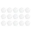 画像1: 四つ穴 フラワーボタン 【ホワイト】10.5mm 15個入り 樹脂 プラスチック 手芸 ハンドメイド 花柄 装飾 きらきらぷんぷん丸 B-1514 (1)