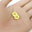 画像5: 四つ穴 フラワーボタン 【イエロー】10.5mm 15個入り 樹脂 プラスチック 手芸 ハンドメイド 花柄 装飾 きらきらぷんぷん丸 B-1517 (5)