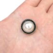 画像6: パールボタン 装飾 【シルバー 黒フチ】 ホワイト 白 パール 6個入り 【20mm】ビジュー 飾り 縫製 袖口 きらきらぷんぷん丸 B-152 (6)