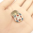 画像5: メタルボタン 足つき 【フラワー柄】16mm 5個入り ゴールド 手芸 ハンドメイド 装飾 きらきらぷんぷん丸 B-1535 (5)